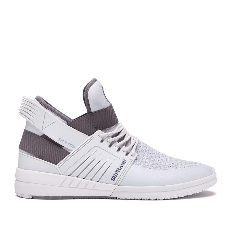 Zapatillas Altas Supra Argentina Hombre - SKYTOP V Blancas / Gris (UVDYL-3826)